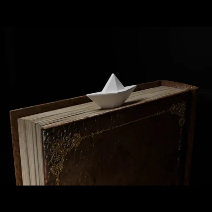 بوک مارک قایق کاغذی
